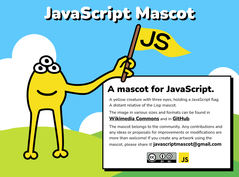 JavaScript mascot website screenshot